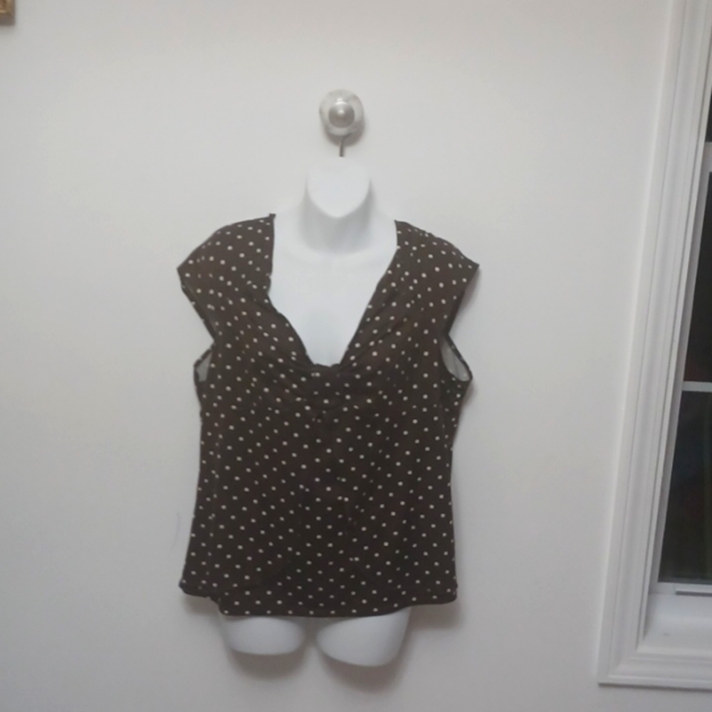 Sleeveless blouse. Good to use under blazer